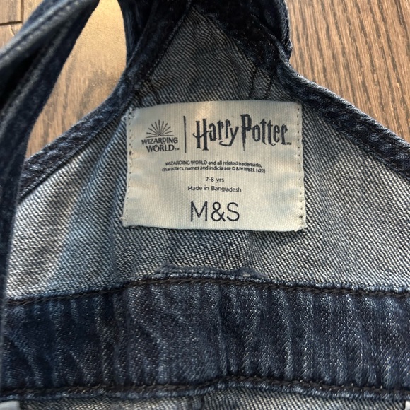 Harry Potter girls Jean overalls size 7-8 - Picture 5 of 5